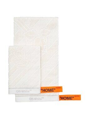 Off-White Towel Set White Ice Grey